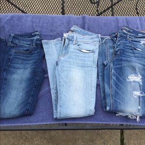 3 pairs of size 6 long jeans